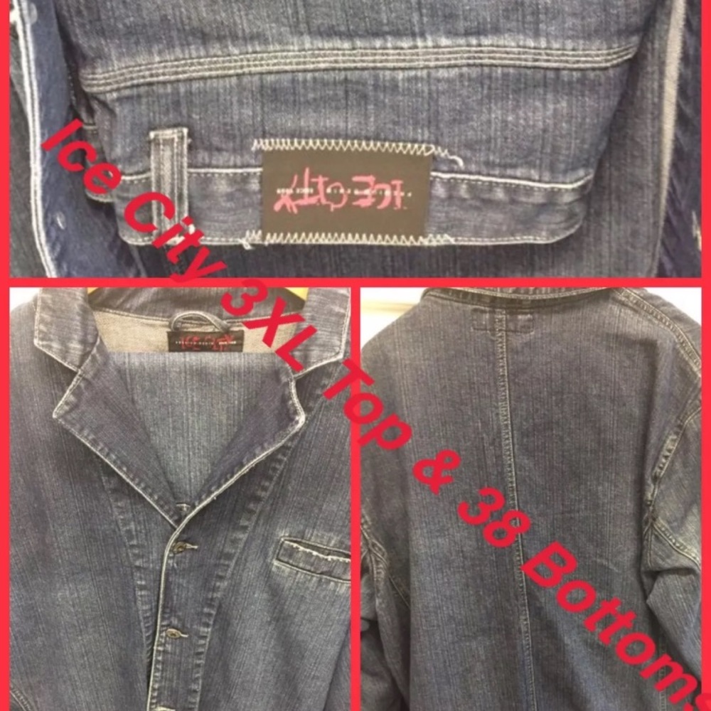 Ice City Jean Jacket 3XL & Pants 38 “Used”